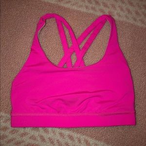 ✨ Lululemon Energy Sports Bra Size 4 Hot Pink ✨
